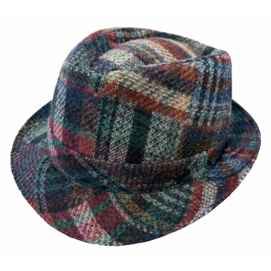 Chapeau Trilby Piccolomini Patchwork Laine - Traclet