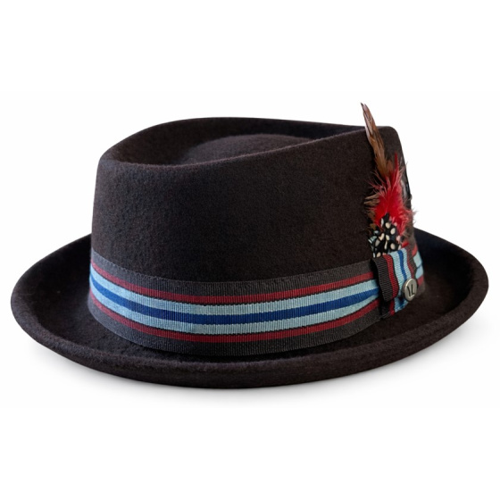 Brown Porkpie Hat - Traclet