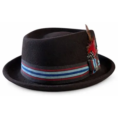 Chapeau Porkpie Cantelmo Laine Marron - Traclet Reference : 22984| Chapellerie Traclet