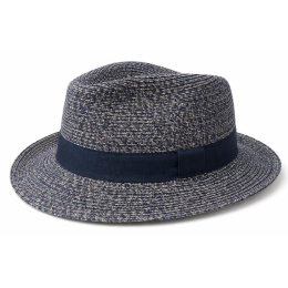 copy of Grey Paper Straw Fedora Caprera Hat - Traclet