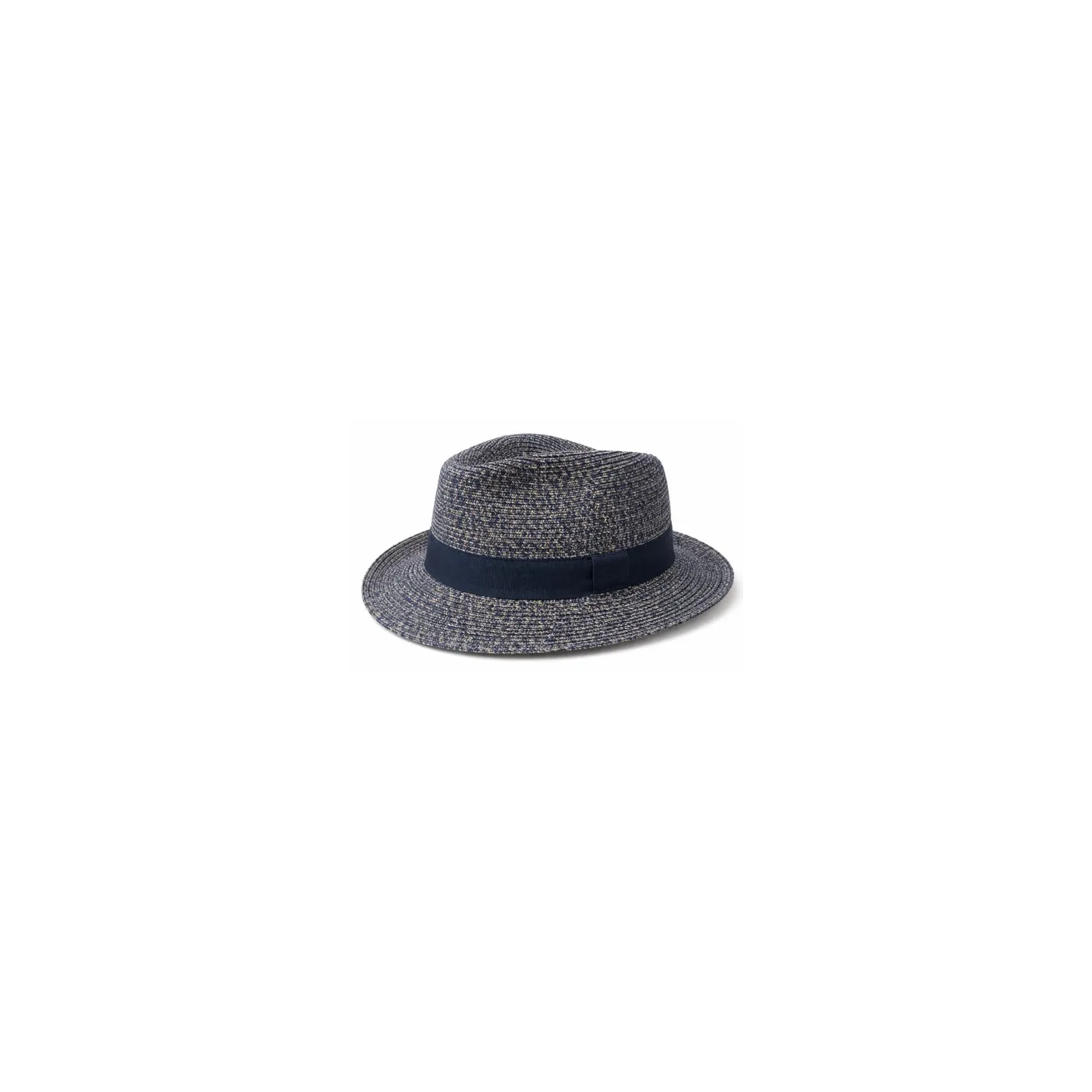Chapeau Fédora Clement Paille Papier Marine - Traclet