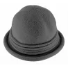 Chapeau Cloche Lublin Laine Anthracite - Traclet