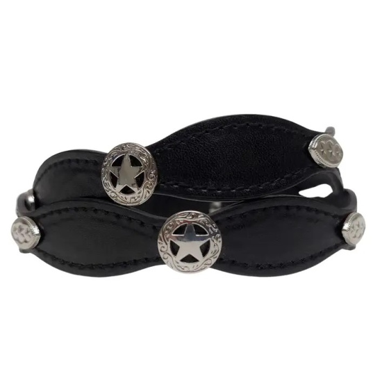 Garniture à Chapeau Amovible Cuir Cowboy  - Style Marshall