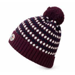 Botal Burgundy Pompom Beanie - Pipolaki