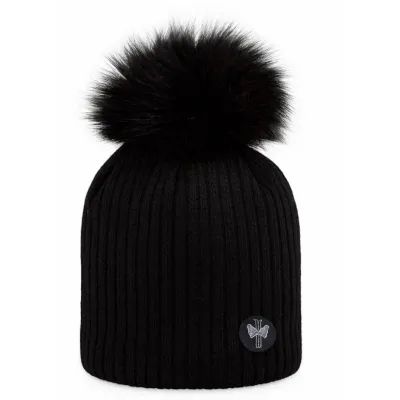 Bonnet à Pompon Merry Noir - Pipolaki