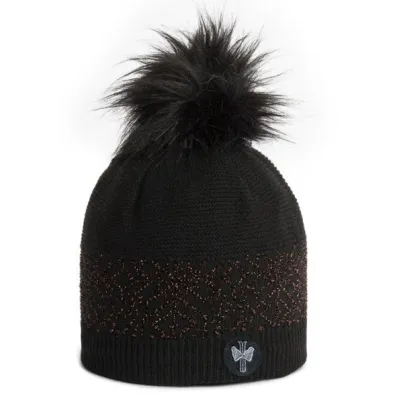 Bonnet à Pompon Favara Noir - Pipolaki
