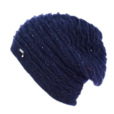 Women's Long Beanie Colosseo Blue - Traclet Reference: 23031| Chapellerie Traclet