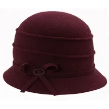 Chapeau Cloche Melody Laine Bordeaux - Traclet