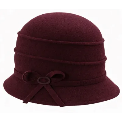Chapeau Cloche Melody Laine Bordeaux - Traclet