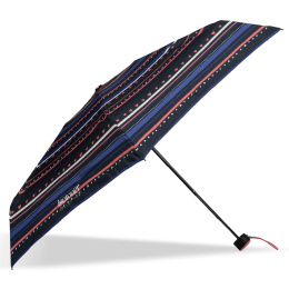 Parapluie Mini Ultra Slim Rayure Petit Cœur - Isotoner