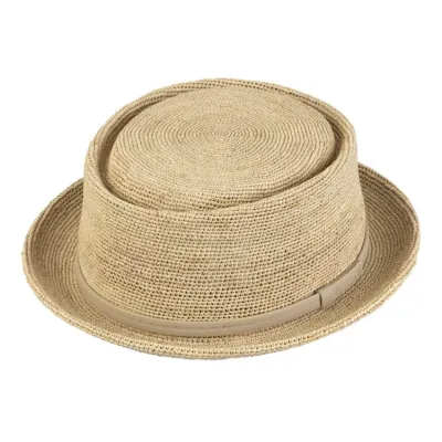 Sumac Natural Straw PorkPie Hat - Traclet Reference: 23058| Chapellerie Traclet
