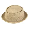 Sumac Natural Straw PorkPie Hat - Traclet Reference: 23058| Chapellerie Traclet