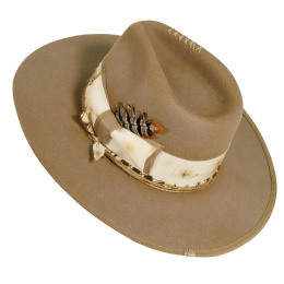 Chapeau Traveller Kai Feutre Taupe - American Hat Makers