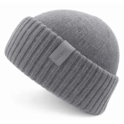 Bonnet Revers Cesena Cachemire Gris - Traclet