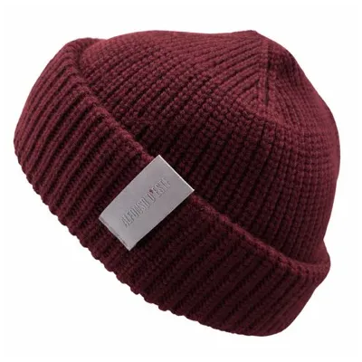 Casoria Merino Wool Cuffed Beanie Burgundy - Traclet Reference: 23069| Chapellerie Traclet
