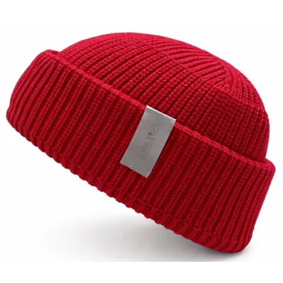 Bonnet à Revers Casoria Laine Merino Rouge - Traclet   Reference : 23070| Chapellerie Traclet