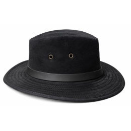 Chapeau Traveller Flinder-2  suede Noir - Aussie Apparel