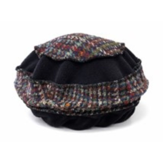 Edline Midnight Blue & Aubergine Toque - Traclet