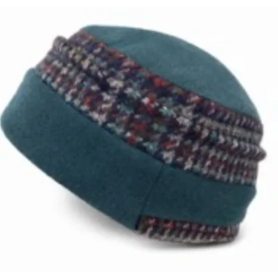Toque Ewen Vert & Aubergine - Traclet