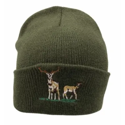 Deer Hunting Beanie Olive - Traclet Reference: 1245 | Chapellerie Traclet