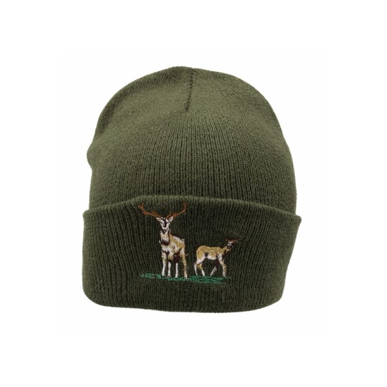 Bonnet Chasse Cerf Olive - Traclet