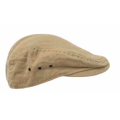 Riccardo Beige Cotton Duck Bill Cap - Aussie Apparel Reference: 23102| Chapellerie Traclet