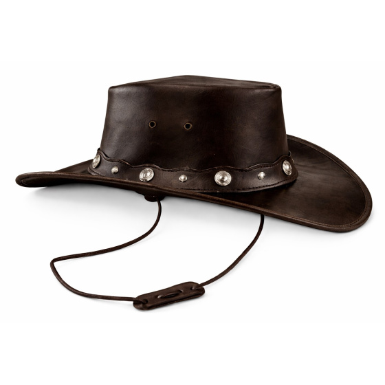 Chapeau Traveller Sampacho Cuir Marron - Aussie Apparel