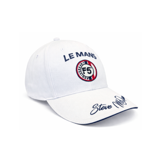 Le Mans Steve McQueen White Baseball Cap