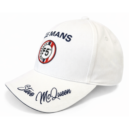 Le Mans Steve McQueen White Baseball Cap