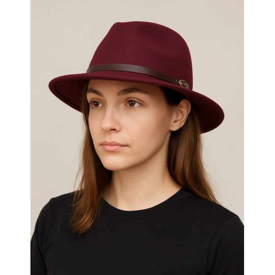 Traveller Hat Altamura Wool Burgundy