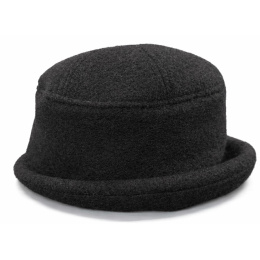 Doubs Wool Ear Flap Hat Black - Balke