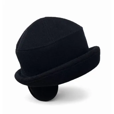 Chapeau Doubs Cache-Oreilles Laine Noir - Balke