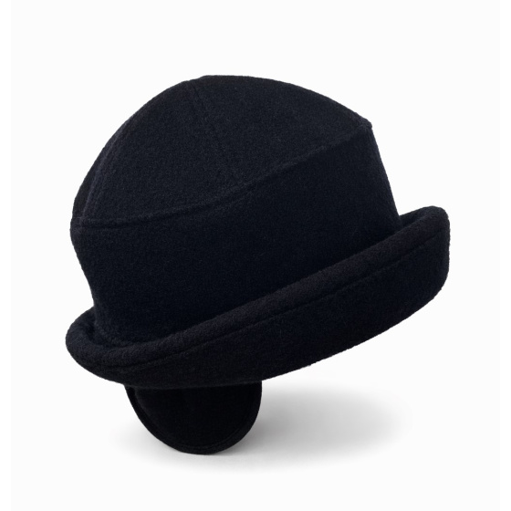 Chapeau Doubs Cache-Oreilles Laine Noir - Balke