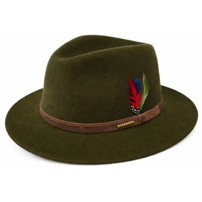 Ashton Woolfelt Khaki Hat - Stetson