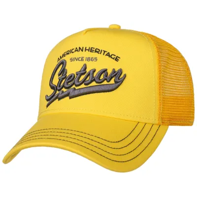 Baseball Trucker American Heritage Yellow Cap - Stetson | Chapellerie Traclet