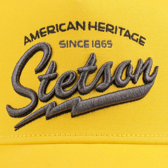 Casquette Baseball Trucker American Heritage Jaune - Stetson
