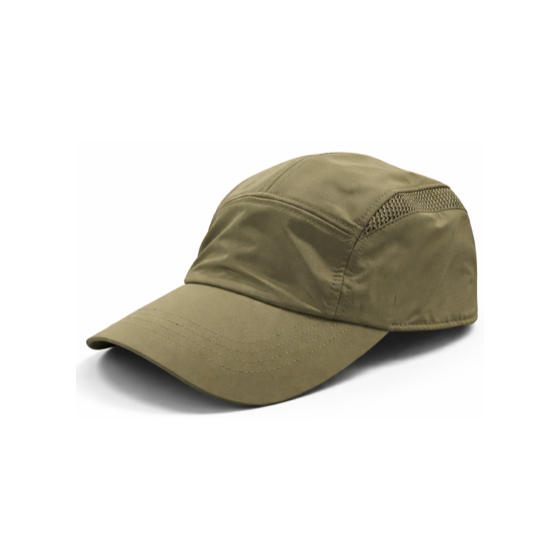 Strapback 5 Panel Khaki Cap - Tilley