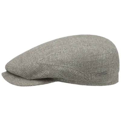 Casquette Avec Lin Talecco Wool Beige/Grise - Stetson | Chapellerie Traclet - ref 23222