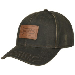 Vintage Brown Leather Patch Baseball Cap - Stetson