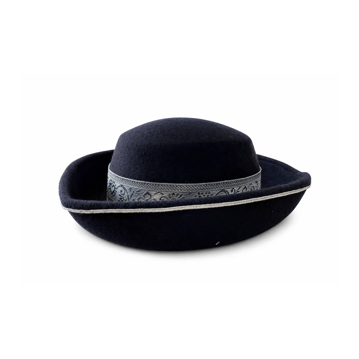 Comité de la Flamme Tricorn Hat – Black Historical Tricorn | Chapellerie Traclet