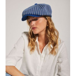 Beltxara Pearl & Blue Cotton Cap - Héritage by Laulhère