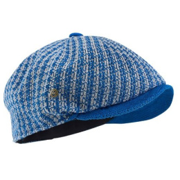 Casquette Beltxara Perle & Bleu Coton - Héritage par Laulhère