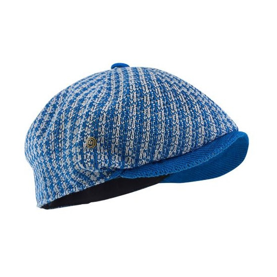 Casquette Beltxara Perle & Bleu Coton - Héritage par Laulhère