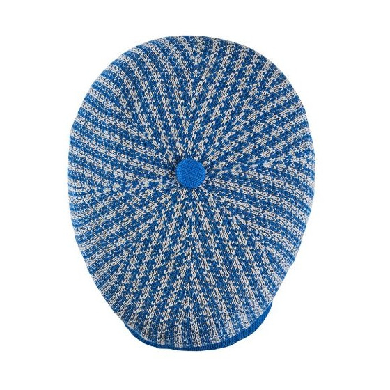 Casquette Beltxara Perle & Bleu Coton - Héritage par Laulhère