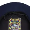 Mistral Navy Cotton & Linen Beret - Héritage by Laulhère ref 23210 - Chapellerie Traclet