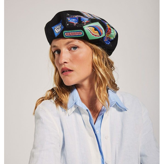 Béret Kashink Révolution Noir Coton - Héritage par Laulhère