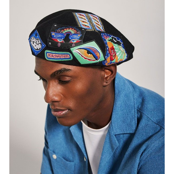 Kashink Révolution Black Cotton Beret - Héritage by Laulhère