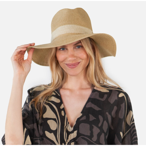 Chapeau Traveller Swellie Paille Papier Naturelle - Barts