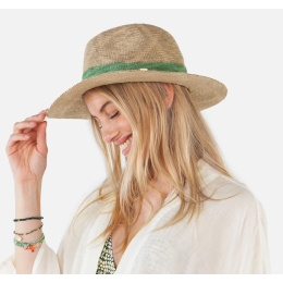 Chapeau Fedora Ponui Beige Pailleté & Céladon - Barts