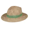 Chapeau Fedora Ponui Beige Pailleté & Céladon - Barts réf 23288 - chapellerie Traclet r